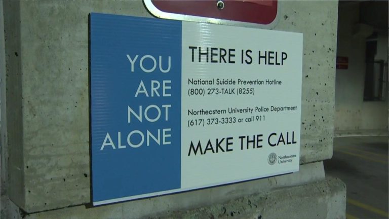 «Tú no estás solo», así dice cartel instalado en estacionamiento por ola de suicidios
