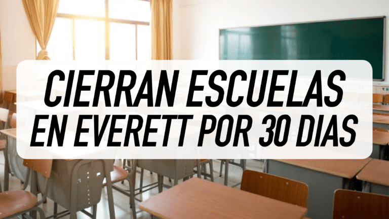 Escuelas públicas de Everett cerrarán por 30 días