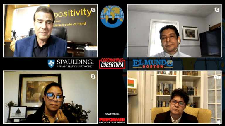 Mayo18, 2020 – Re-apertura de la economía en Massachusetts. Programa especial de El Mundo Boston, cortesía de Spaulding Rehabilitation Network.