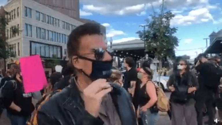 Mayo 31, 2020: Demostración en Boston. Desde Nubian Square, la protesta de Black Lives Matter.