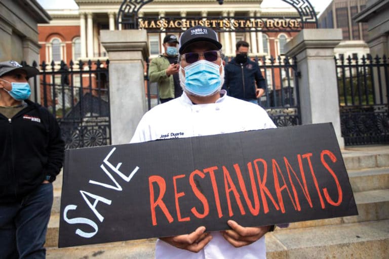 El 20% de restaurantes  han cerrado sus puertas por la pandemia del COVID-19 en Massachusetts
