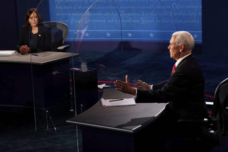 COVID-19 domina debate vicepresidencial de Pence y Harris