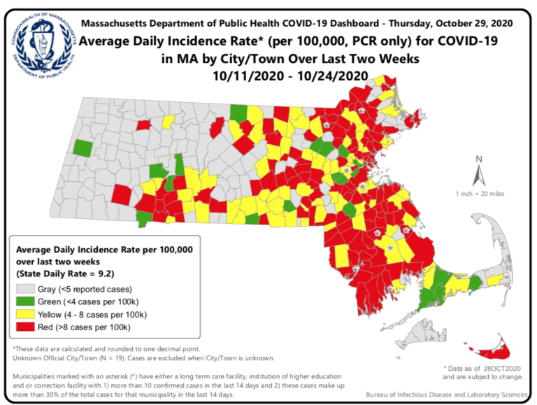 Mapa sigue cubriéndose  de rojo por COVID-19