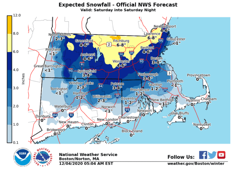 Nevada podría impactar Massachusetts el fin de semana