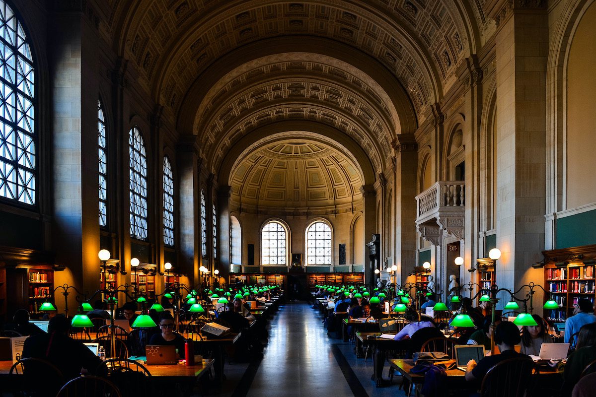 Bates Hall Boston Public Library 1