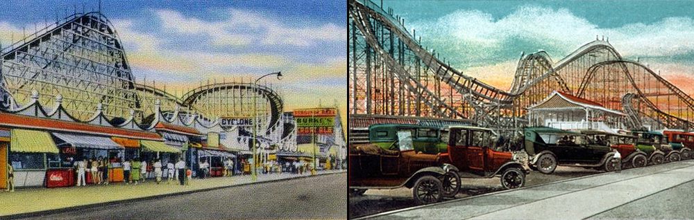 Revere Beach Cyclone Postcard Crop