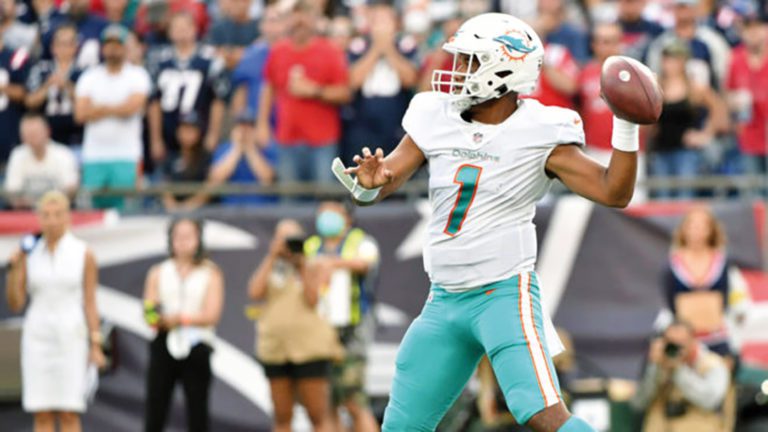 Dolphins resisten embates de los Patriots