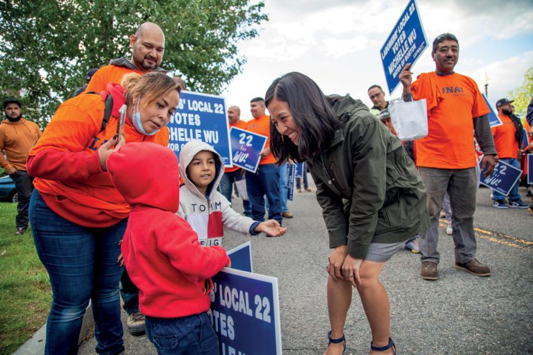 El Local 22 de los trabajadores respalda a Michelle Wu como alcaldesa