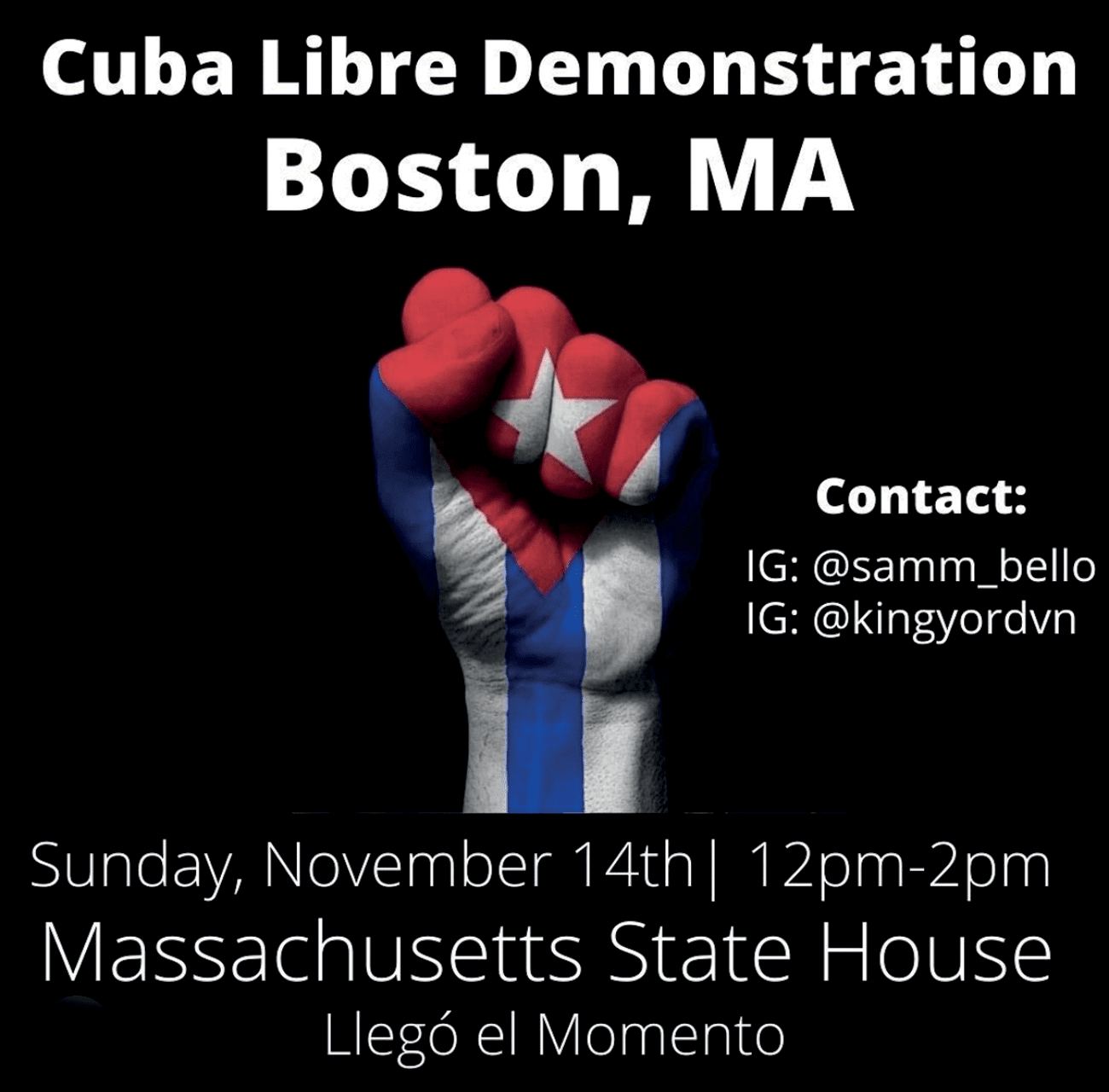 Gran demostración en Boston por una Cuba libre 2 CubaLibre Ad