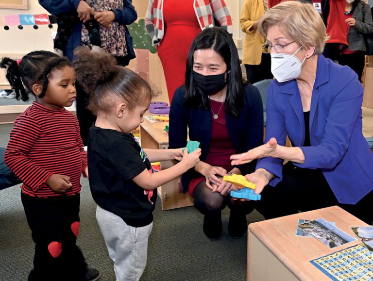 Senadora Warren y alcaldesa Wu en ABCD Head Start en Dorchester
