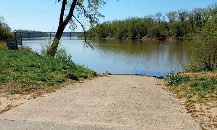 20-Riverfront Public Ramp en el sur de Lawrence