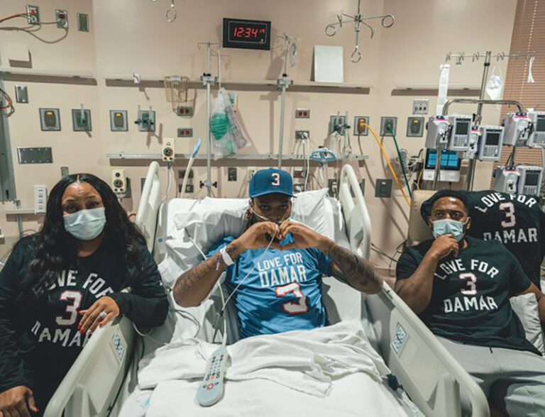 Damar Hamlin agradece gesto de sus compañeros en Bills Homenaje a Damar Hamlin es el tema en distintos estadios a lo largo de la nación NFL
