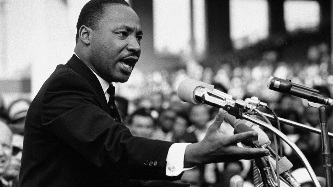 El Dr. Martin Luther King Jr. Durante su legendario discurso