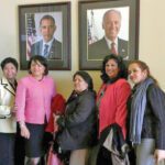 Con miembros de ALPHA, entre ellos Patricia Sobalvarro y Vilma Gálvez.