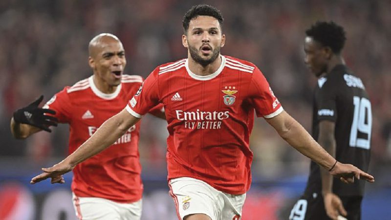 Gonçalo Ramos celebra gol contra Brujas