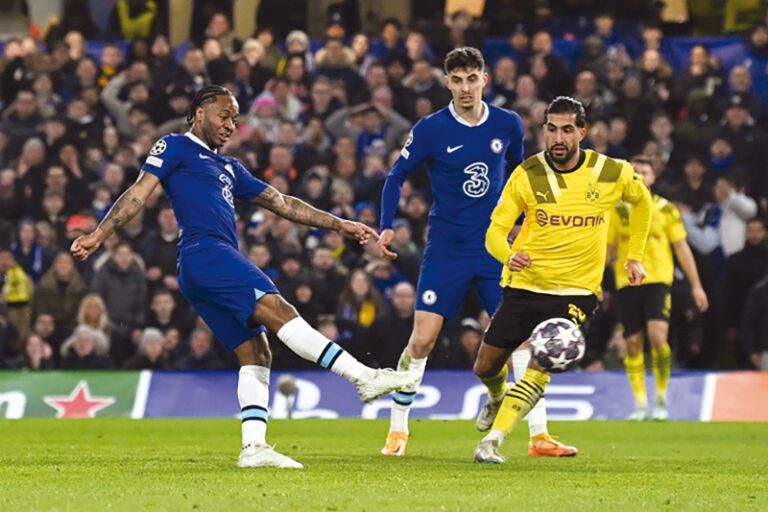 Raheem Sterling contra Borussia Dortmund