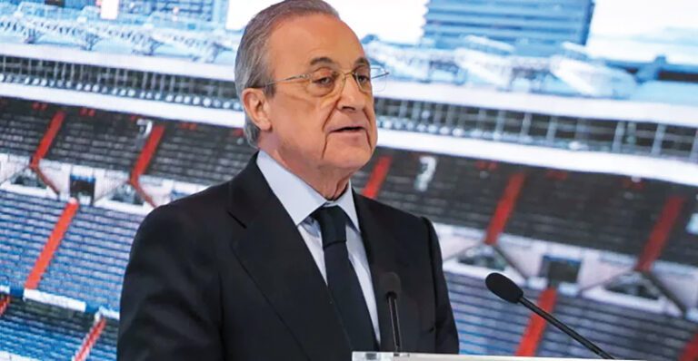 Presidente del Real Madrid Florentino Perez