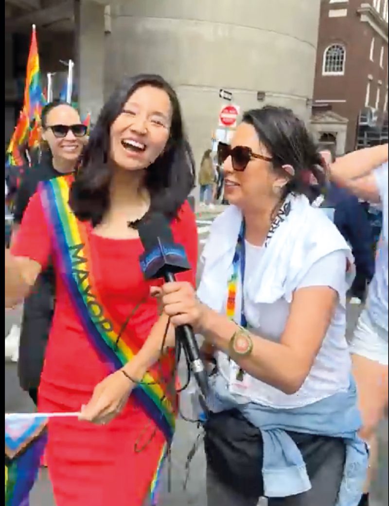 Michelle Wu at Pride Parade