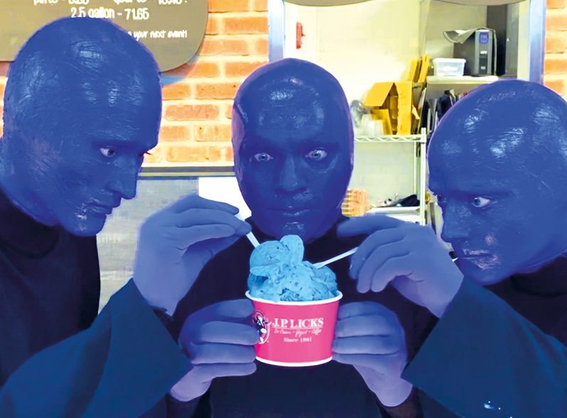 Blue Man Group J.P Licks Ice Cream