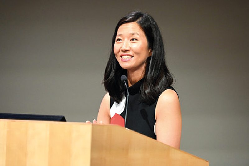 Alcaldesa Michelle Wu de Boston