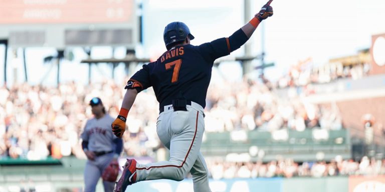 J.D. Davis jugador de San Francisco Giants