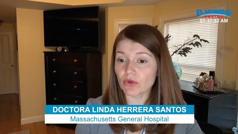 Doctora Linda Herrera Santos de Massachusetts General Hospital en Un Minuto de Salud en La Hora del Café