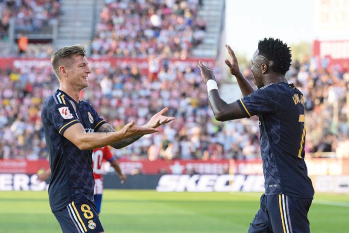 FBL-ESP-LIGA-GIRONA-REAL MADRID Real Madrid recuperó el liderato de LaLiga