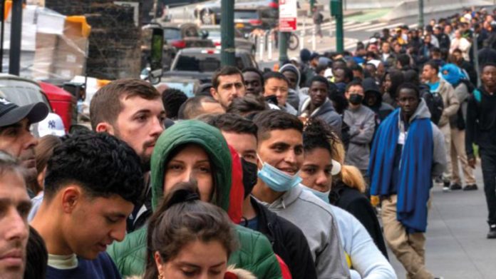 Inmigrantes buscando asilo