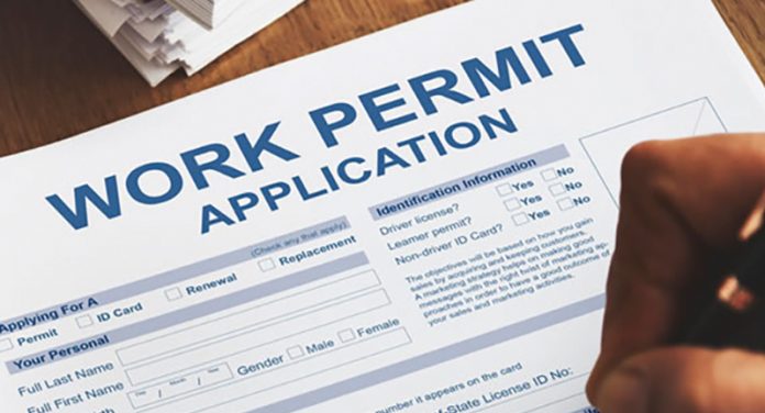 Aplicación para permiso de trabajo