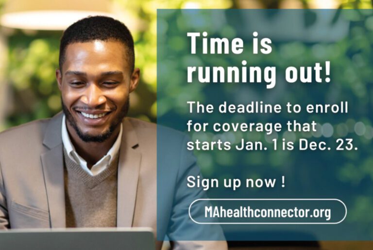 Mass Health Connector open enrollement