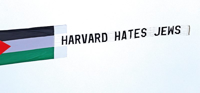 Pancarta que fue vista por Harvard