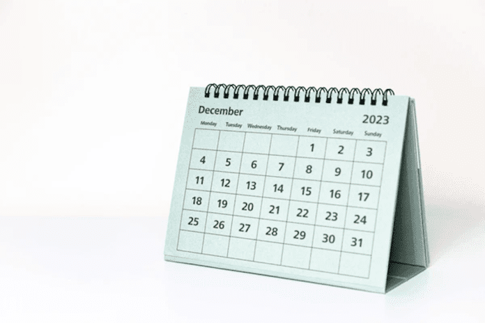 Calendario de Diciembre