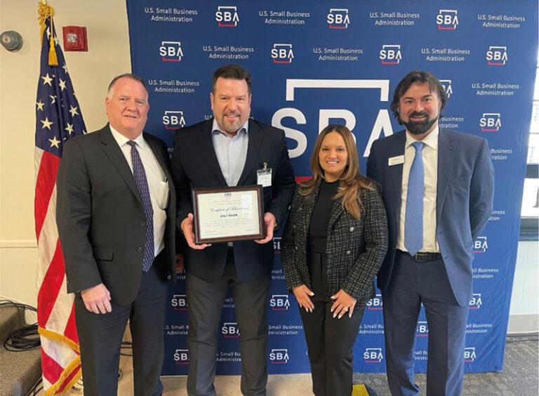 SBA Top Lenders: 2023 marked the 15th consecutive year M&T has ranked among the nation’s top 10 SBA lenders. Picture here are (from left to right) Robert Nelson (Massachusetts SBA District Director); David Eidle (M&T – SVP/Regional Manager - Business Banking Massachusetts); Hanoi Frias (M&T – Branch Manager Andover) and Ili Spahiu (Massachusetts SBA Deputy District Director).