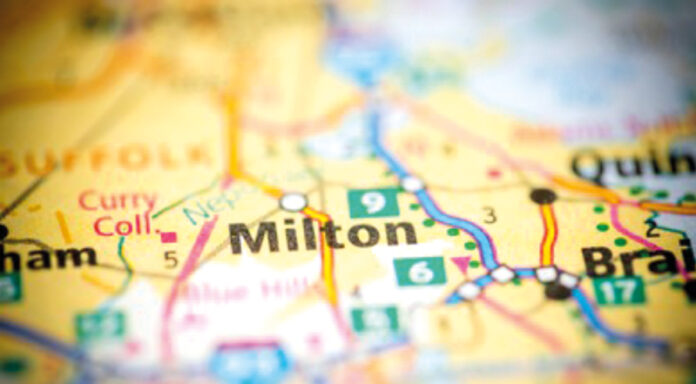 Milton en una mapa