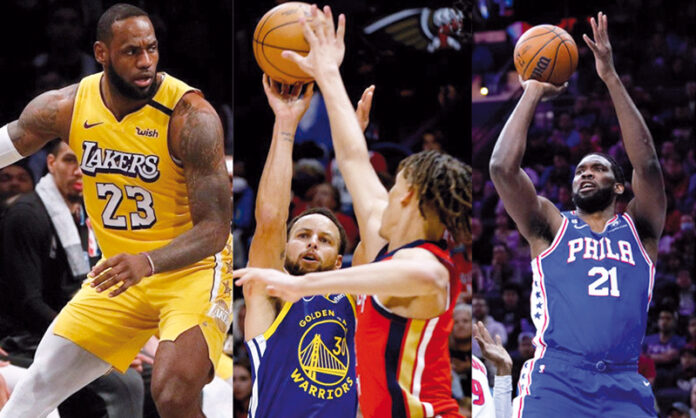Lebron James, Steph Curry Embiid