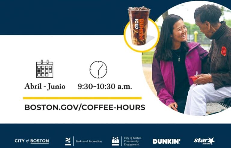 Alcaldesa abre "La Hora del Café Vecinal" en Boston