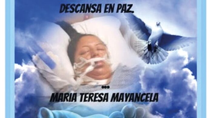 María Teresa Mayancela, de origen ecuatoriano, que -- según las autoridades-- murió por un acto de violencia doméstica