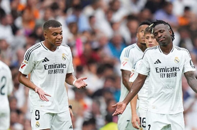 Real Madrid golea al Valladolid con un discreto Mbappé