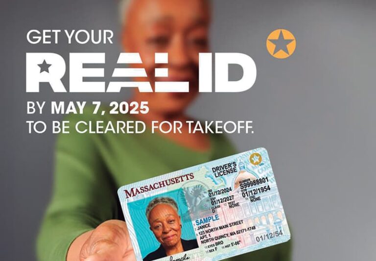 Los residentes mayores de 18 años deben tramitar el Real ID en el Registro de Vehículos Motorizados de Massachusetts antes de la fecha límite
