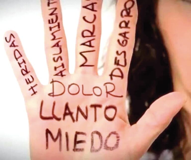 Mano con palabras