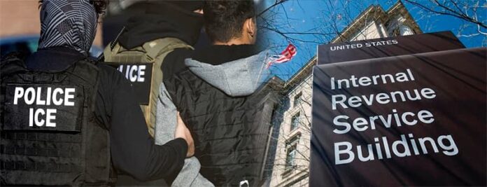 ICE and IRS working together