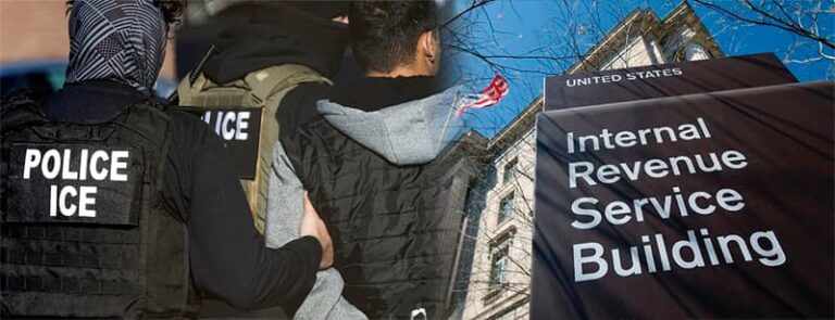 ICE and IRS working together
