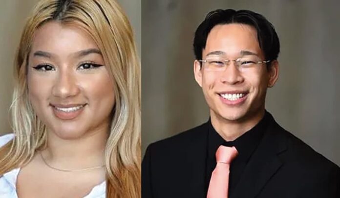 Chulan Huang y Marwa Khydaynazar, ambos empleados despedidos del Ayuntamiento de Boston. Marwa está acusada de agredir a un agente de policía y Chulan enfrenta un cargo de agresión doméstica.