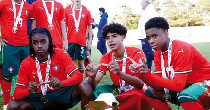 Cristiano Ronaldo Junior ganó su primer título con Portugal