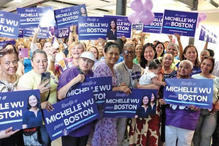 Alcaldesa Michelle Wu recibe apoyo de los latinos