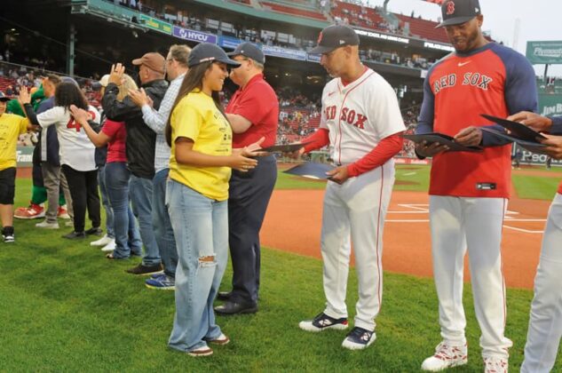 Revere and Lynn Students Honored at Fenway Park