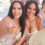 De izquierda a derecha Scarlet Ortiz y Mariela Encarnación.