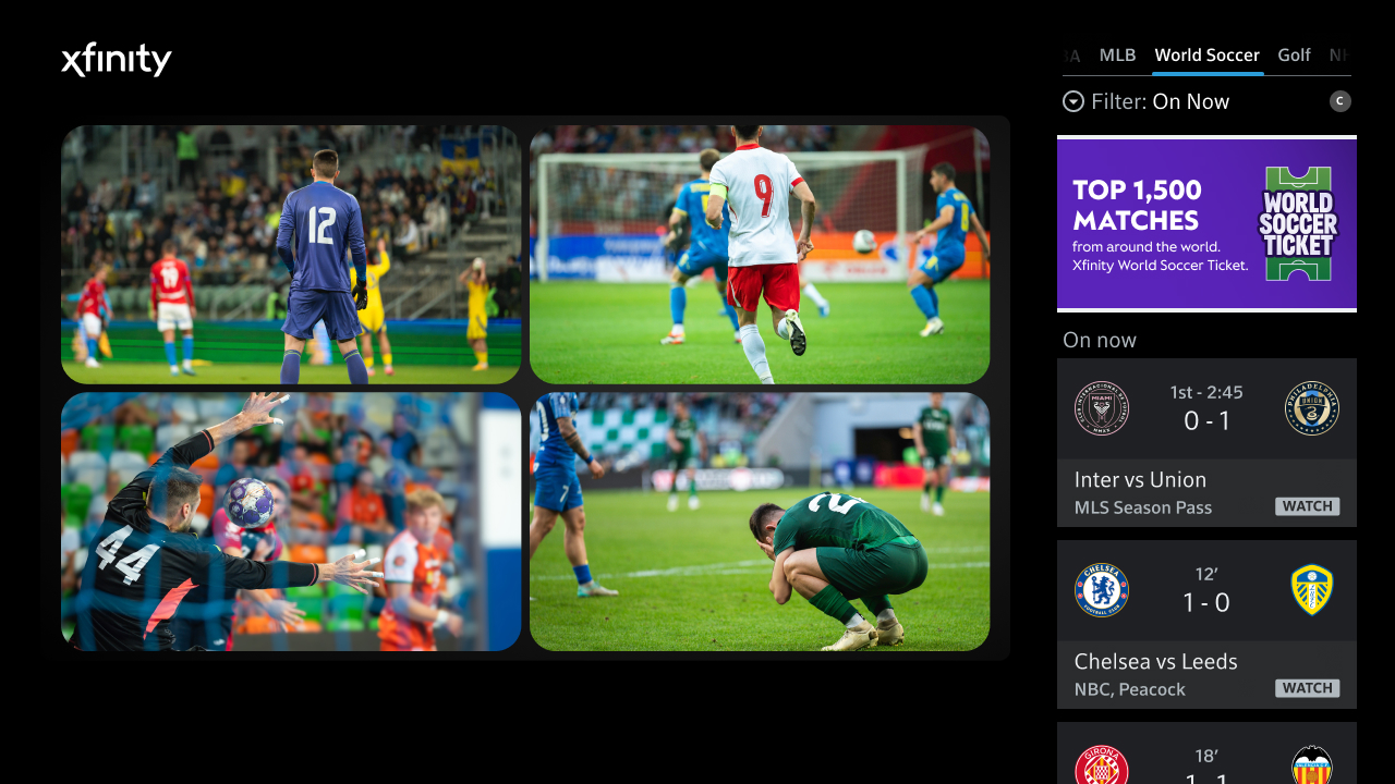 Xfinity lanza World Soccer Ticket