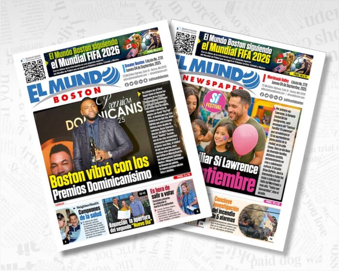 El Mundo Boston covers 09/04/25