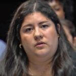 Leslie Perlera, abogada, ciudadana norteamericana, quien lleva casi un año de casado con el salvadoreño arrestado por ICE.